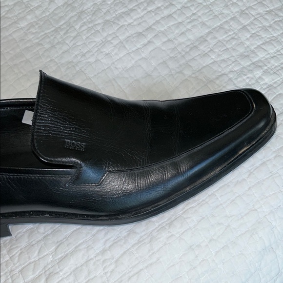 Hugo Boss Black Chesterfield Leather Slip-On Loafers 10.5